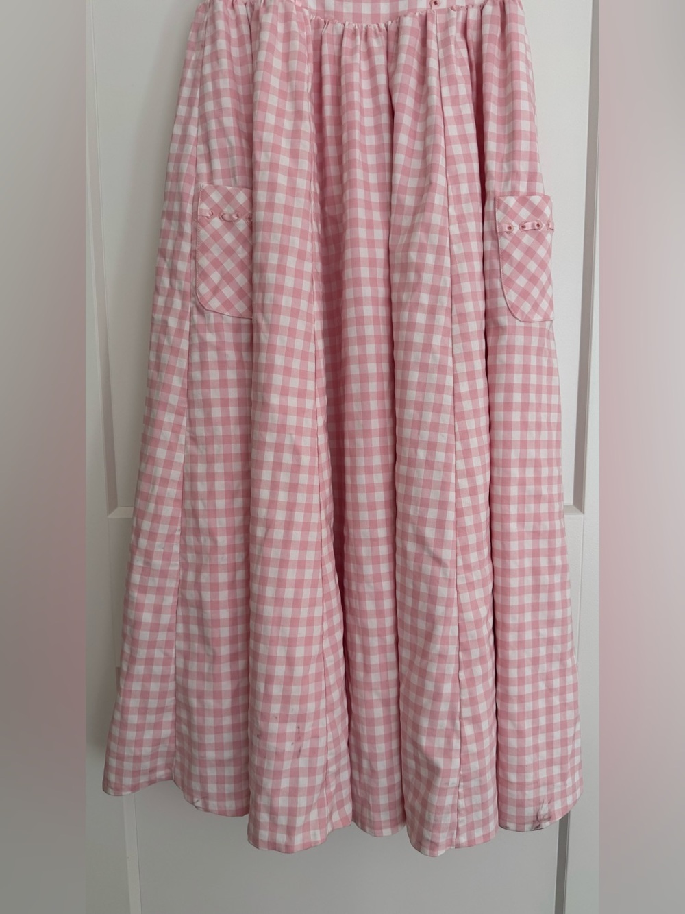 House of CB Vivien Pink Gingham Midi Dress - Picture 5 of 6
